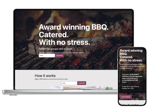 Biggsy's BBQ Website